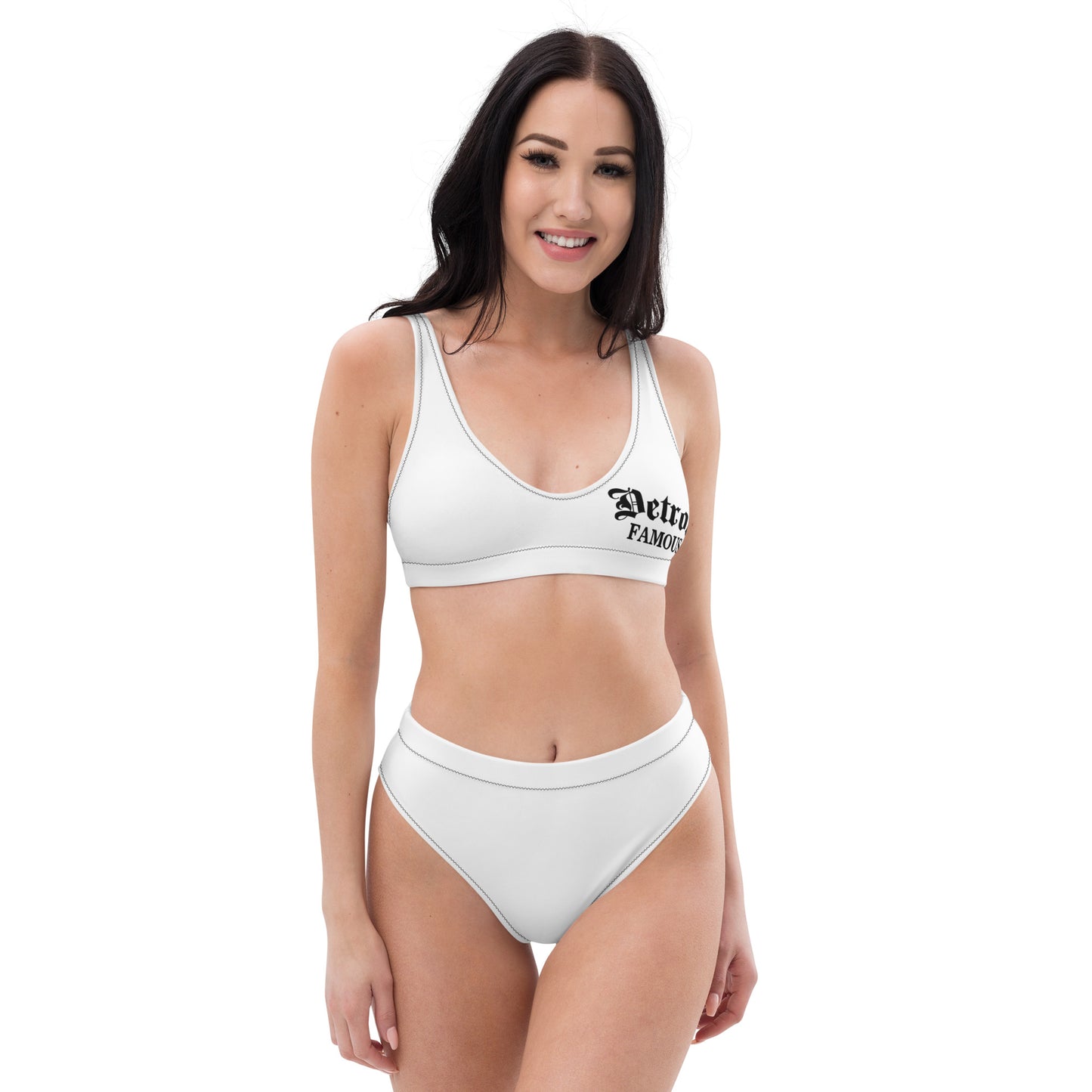 Recycled high-waisted bikini