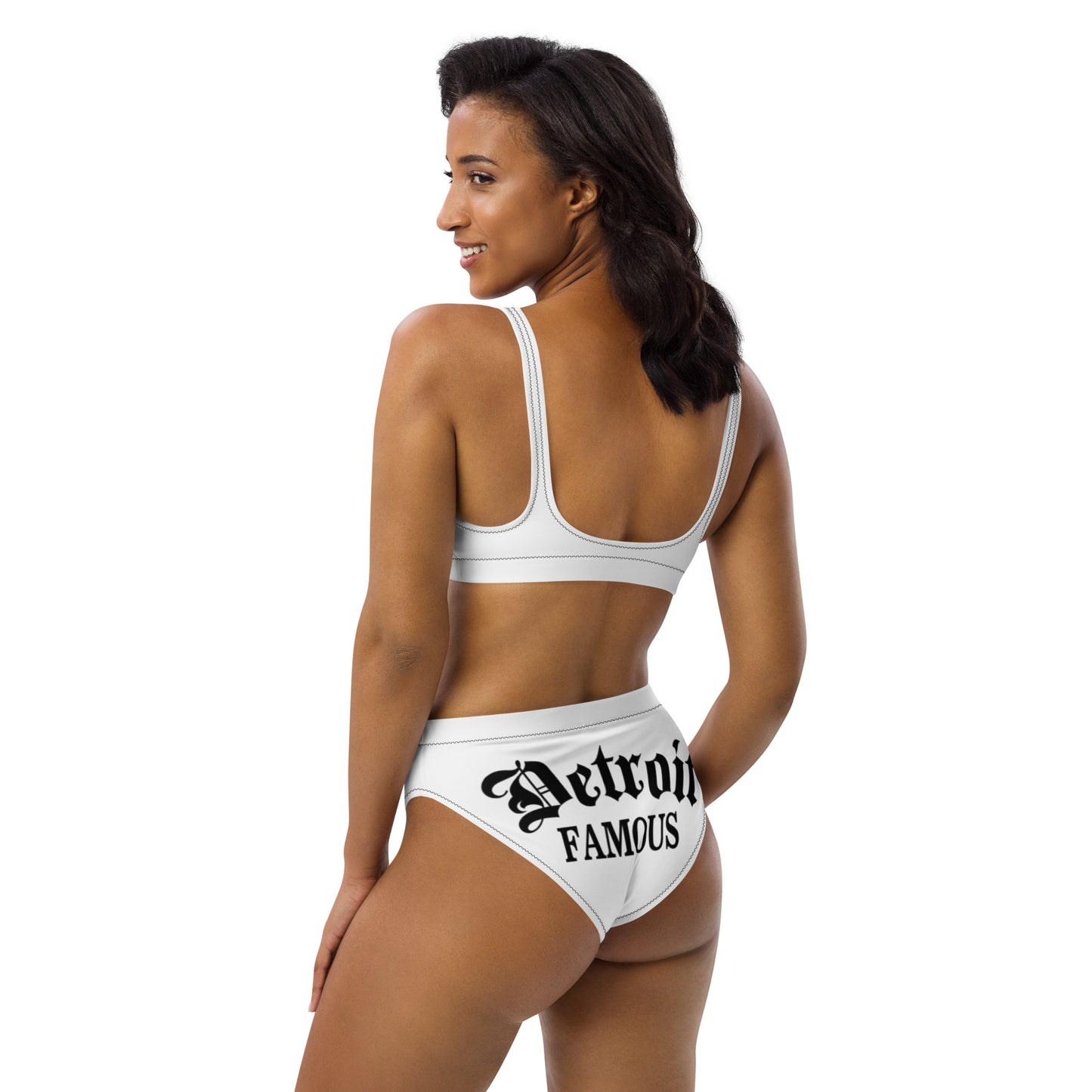 Recycled high-waisted bikini