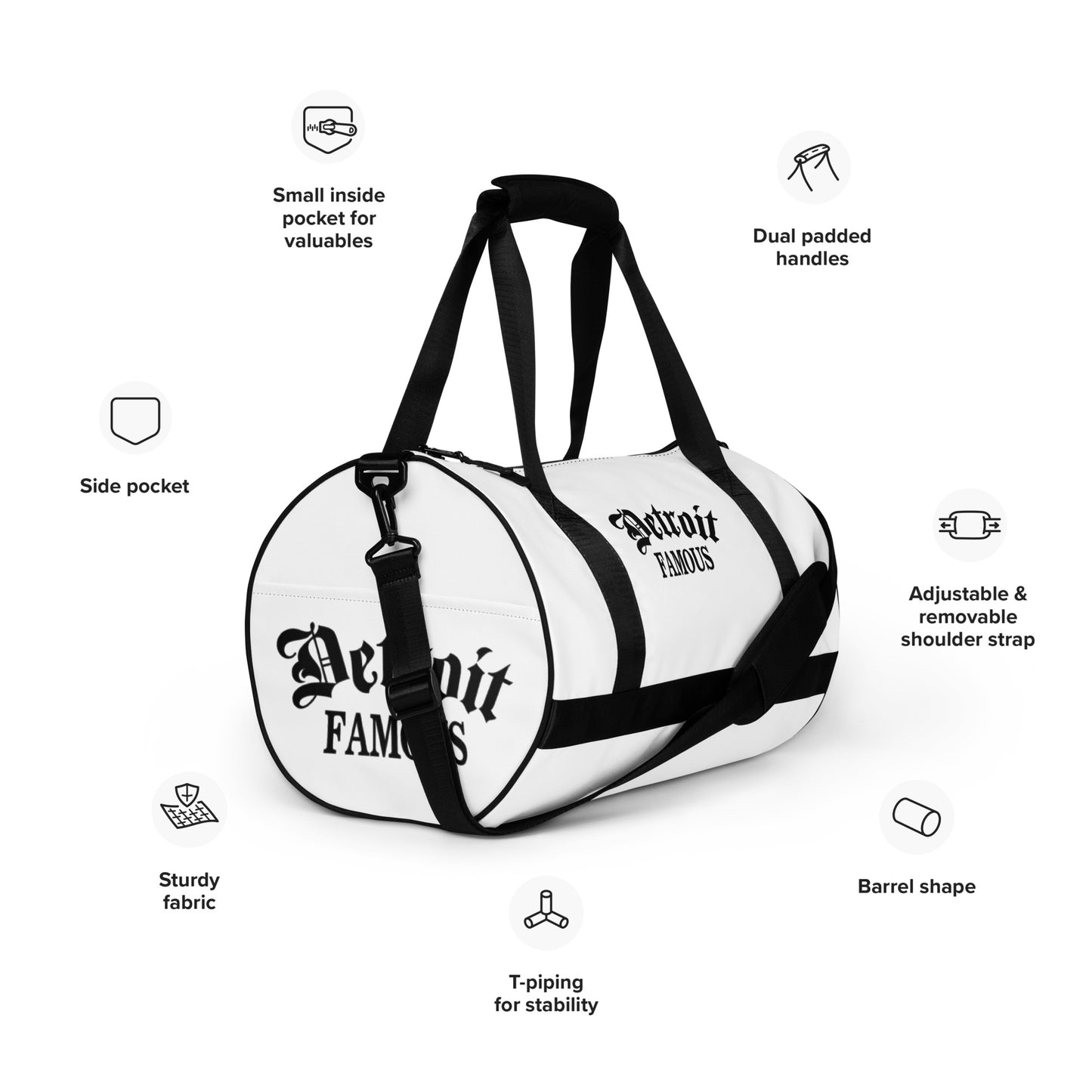 All-over print gym bag